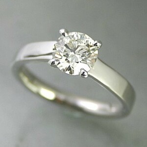 婚約指輪 安い エンゲージリング ダイヤモンド 0.5カラット プラチナ 鑑定書付 0.545ct Hカラー I1クラス VGカット CGL