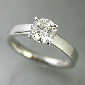 婚約指輪 安い ダイヤモンド プラチナ 0.6カラット 鑑定書付 0.635ct Eカラー SI2クラス 3EXカット CGL 通販