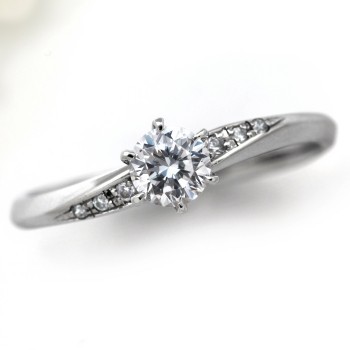 婚約指輪 安い エンゲージリング ダイヤモンド 0.6カラット プラチナ 鑑定書付 0.650ct Eカラー SI2クラス EXカット CGL