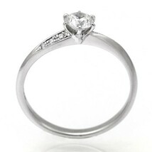 婚約指輪 安い エンゲージリング ダイヤモンド 1カラット プラチナ 鑑定書付 1.253ct Dカラー SI2クラス 3EXカット CGL_画像2