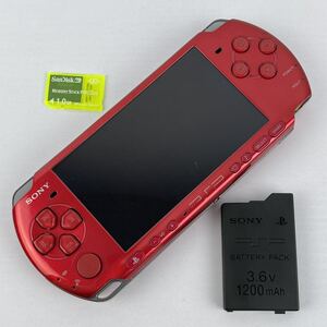 PSP「プレイステーション・ポータブル」 ラディアント・レッド (PSP-3000RR)【メーカー生産終了】