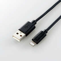 USB-A to Lightningケーブル [A-Lightning] 1.0m Lightningコネクタ搭載のiPhone/iPod/iPadの充電・データ通信ができる: MPA-UAL10BK_画像2
