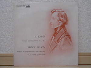 英HMV ALP-1580 アビー・サイモン ショパン ピアノ協奏曲第1&2番 グーセンス