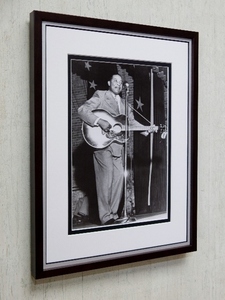 ro knee * Johnson / art Picture / frame /Ronnie Johnson/ New Orleans * guitar /New Orleans Guitar/Gibson J-100/ Vintage * guitar 