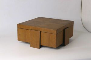木製 木箱 蓋付き 脚付き 足付き 収納箱 収納BOX 整理 ディスプレイ インテリア 店舗 什器 'Ju47