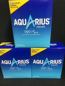 コカコーラ★アクエリアス1用パウダー粉末清涼飲料48g(I用)×5袋 3箱 ネコポスにて発送いたします、箱から中身を出します