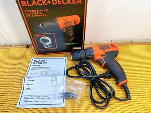 貴重　BLACK+DECKER　ブラックアンドデッカー　KR112　スマートドリルドライバー　ドリルドライバー　コード式　工具　現状品　