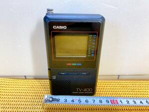 送料520円！　貴重　レトロ　CASIO　カシオ　TV-400　ポケットカラーテレビジョン　87製　1-6月期　長期保管品　ジャンク　現状品