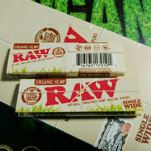 スペイン Raw オーガニックヘンプ ペーパー 極薄 100個 2箱 無添加無漂白♪ 送料無料☆