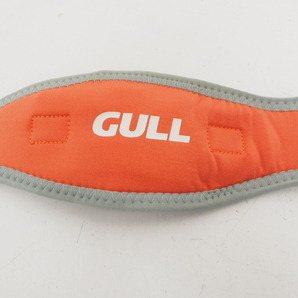 USED GULL ガル マスクバンドカバー レッド/オレンジ ランクAA スキューバダイビング用品[AA36078]の画像2