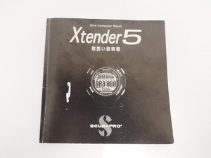 USED SCUBAPRO Xtender5 ダイブコンピュータ 取扱説明書 スキューバダイビング用品 [AC43886]
