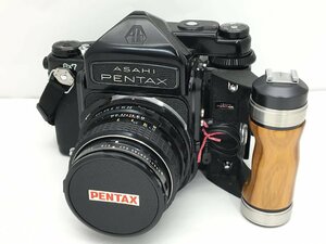 PENTAX 6×7/6X7 1:2.8 90mm 後期 ウッドグリップ 中判レフカメラ ジャンク 中古【sw0603194】