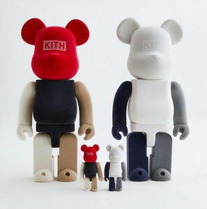 新品KITH for CHRISTMAS Bearbrick 100% & 400% BE@RBRICK キス ベアブリック クリスマス メディコムトイ 2色セット