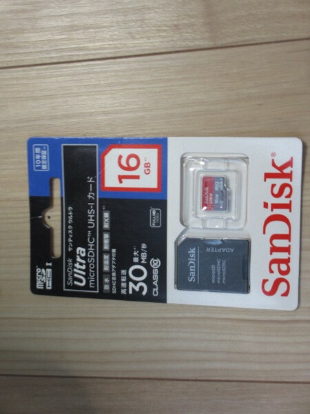 SanDisk (サンディスク ) microSDHC 16GB 変換アダプター付属