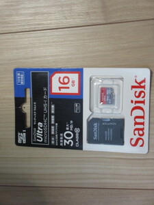 SanDisk ( SanDisk ) microSDHC 16GB конверсионный адаптор приложен 