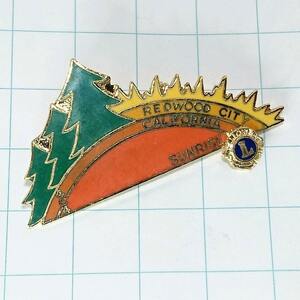 送料無料)カリフォルニア レッドウッド ライオンズクラブ 記念 ピンバッジ PINS ピンズ A09946