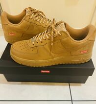 Supreme Nike Air Force 1 Low Wheat シュプリーム ナイキ エアフォース1 27cm US9 ウィート boxlogo ボックスロゴ エアフォースワン _画像4