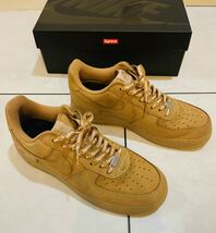 Supreme Nike Air Force 1 Low Wheat シュプリーム ナイキ エアフォース1 27cm US9 ウィート boxlogo ボックスロゴ エアフォースワン _画像3