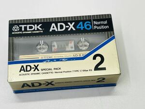 未開封未使用品 カセットテープ TDK AD-X 46 2本パック ●06036