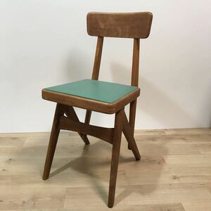 アンティーク　椅子　イス　ビ　昭和レトロ　木製椅子 ヴィンテージ 古道具　