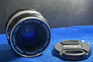 【ジャンク】Nikon NIKKOR-H Auto 50mm F2 「1円スタート」
