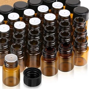 【限界値下げ】遮光瓶 茶色 アロマ 精油 香水 旅行 小分け 2ml 5個セット⑤