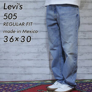 01年メキシコ製 リーバイス Levi's 505 W36 デニムパンツ W36 L30 REGULAR FIT レギュラーフィット ジーンズ 2001年11月 MEXICO製 20201742