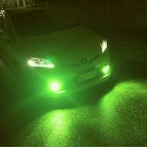 車検対応 爆光 2色切替ホワイト イエロー アイスブルー レモングリーン LED フォグランプ H8/H11/H16/HB4 ポン付け 送料込;_画像3