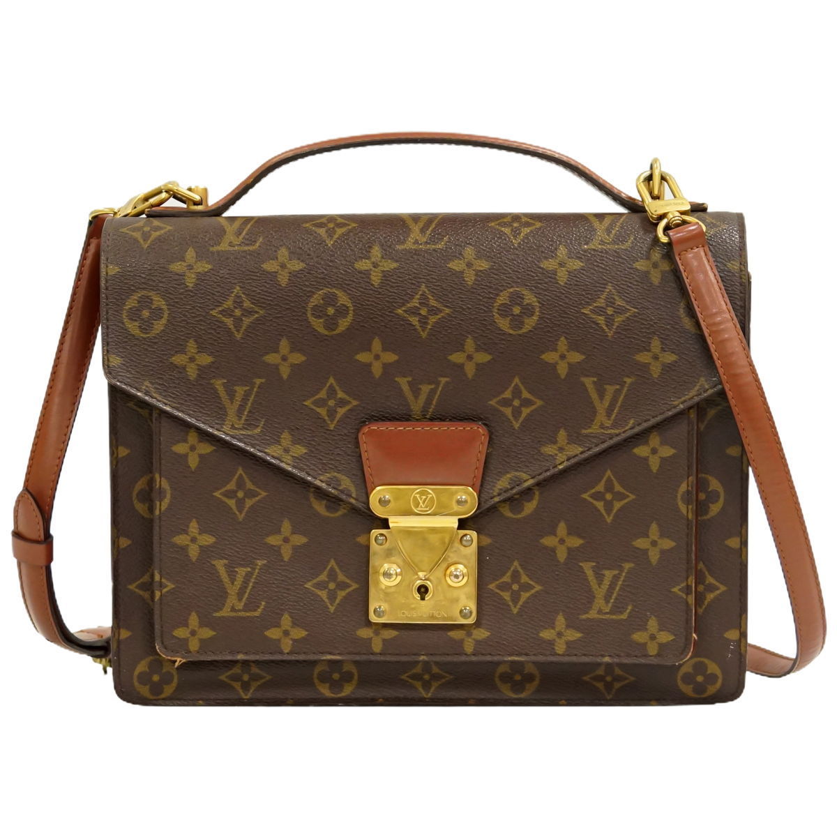 本物 ルイヴィトン LOUIS VUITTON LV スポンティーニ モノグラム 2WAY
