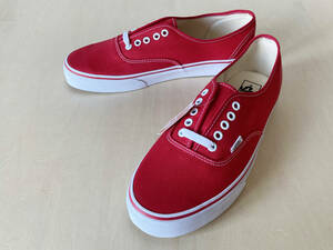 1円新品 ★ 26cm バンズ オーセンティック VANS AUTHENTIC RED US8/26cm VN000EE3RED