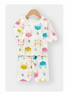  baby Kids clothes 100% cotton 150cm usually put on setup pyjamas rabbit 