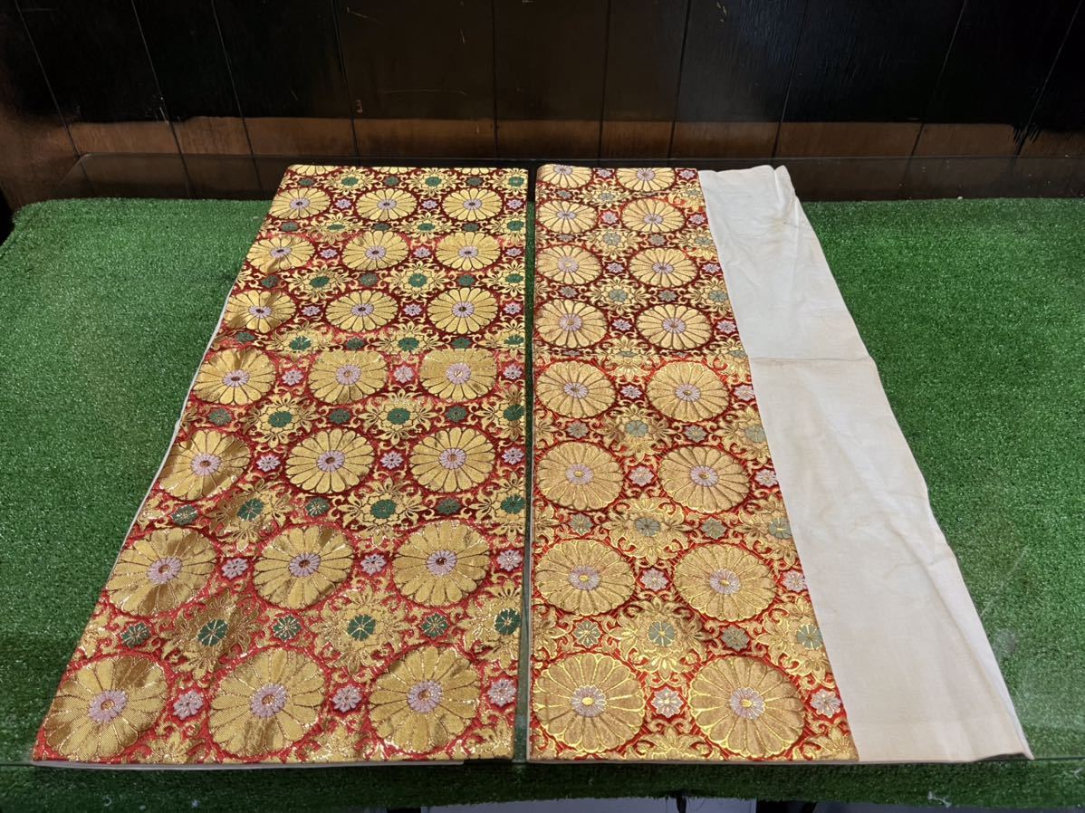 展示品未使用】前卓 純金箔 裏金 四方金 梨地 金具付 木製 849 最安値