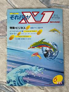 パソコン 雑誌 それ行け！ X1 1985年 VOL6