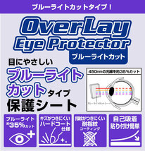 4.3インチ(16:9) 汎用サイズ OverLay Eye Protector 目にやさしい ブルーライトカット 保護フィルム(95x54mm)_画像2