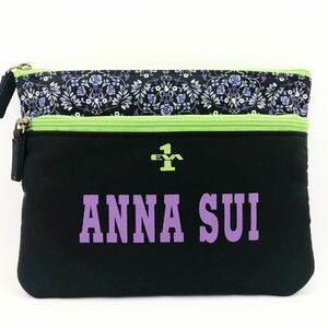  new goods . close ultimate beautiful goods rare hard-to-find Anna Sui Evangelion collaboration pouch ANNA SUI the first serial number goods complete sale records out of production goods eva goods 