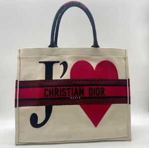 1円　Christian Dior　クリスチャンディオール　ブックトート　JE T'AIME　ディオールアムール　エンブロイダリー　正規店購入　限定品