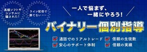 バイナリーオプションの完全個別&リアルトレード&対面対応します！日本全国生徒さん大募集中！！！ヤフオク詐欺師撲滅！