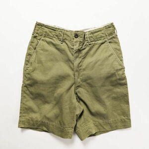 50's 60's Boy ska u tonneau tuck cotton chino shorts (27 rank ) short pants Vintage 