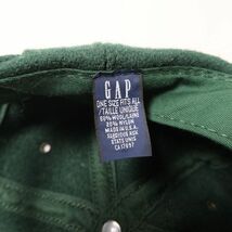 USA製 90's ギャップ OLD GAP ウールキャップ ６パネル 緑 90年代 旧タグ オールド アメリカ製 帽子_画像9