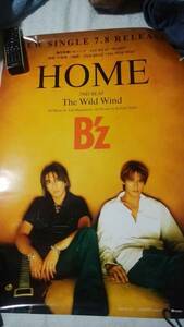 B'z　 HOME　非売品ポスター　店頭用　松本孝弘稲葉浩志　HINOTORI　NEW LOVE