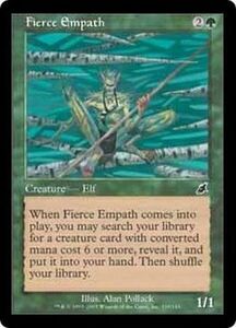 え緑 激情の共感者 1枚（4枚在庫s 英 良品 SCG）/Fierce Empath（MTG /スカージ/Scourge/）