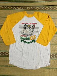 TRENCH 長袖七分袖Tシャツ USA製 米国 表記XL 46-48 ビンテージ 80年代 希少レア 廃盤 アメカジ