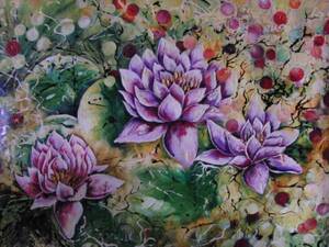 Art hand Auction ≪国美協≫Civt･Fyolonenko･LANA, ラナ, 『花』, 油彩画, 豪華:100cm×75cm, 油絵, 新品高級油彩額付, 直筆サイン･真作保証付, 絵画, 油彩, 自然, 風景画