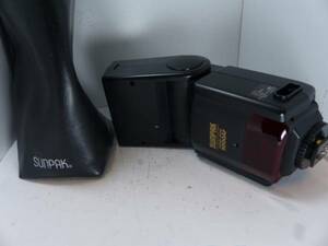  Canon direction SUNPAK large POWER ZOOM 500AF case attaching beautiful goods 