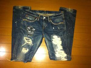 Edwin Studs Skull Crash Denim Jeans Edwin