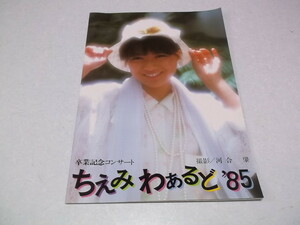 ★　堀ちえみ 1985 コンサートパンフレット　ちえみわぁるど’85　パンフ　※管理番号 pa471