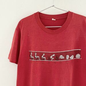 80's ROCK'N ROLL Tシャツ L ビンテージ ロックンロール ギャグ ジョーク パロディー ファニー