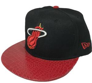 [並行輸入品] New Era ニューエラ NBA Miami Heat マイアミ ヒート バイザーデザイン スナップバックキャップ