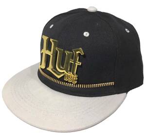 [並行輸入品] Huf DBC ハフ ゴールドロゴ ジッパーデザイン スナップバックキャップ