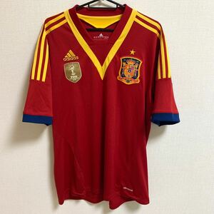 【美品 2XO】adidas 2010 スペイン代表 ユニフォーム SPAIN アディダス スポーツウェア レプリカ トレーニングウェア XXL XL W杯 EURO